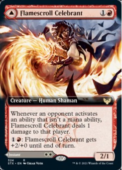 Flamescroll Celebrant // Revel in Silence