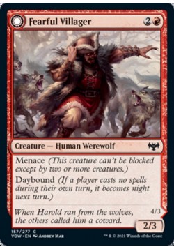 Fearful Villager // Fearsome Werewolf