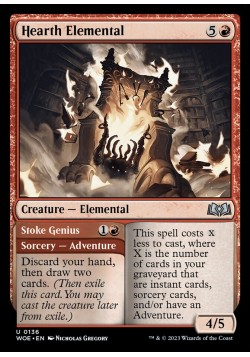 Hearth Elemental // Stoke Genius